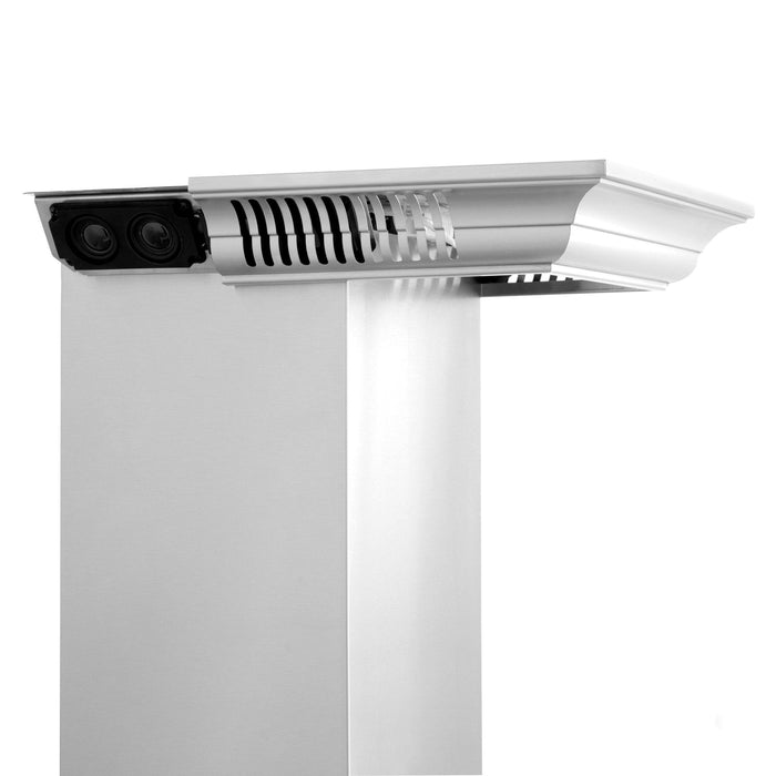 ZLINE 30" Wall Range Hood, Stainless, CrownSound Speakers, KF2CRN-BT-30