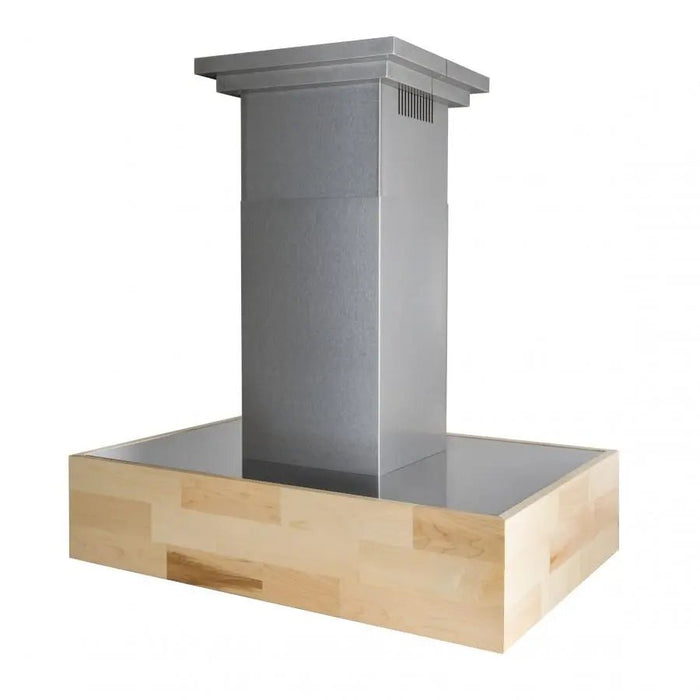 ZLINE 30" Wooden Island Range Hood, Butcher Block, 681iM-30