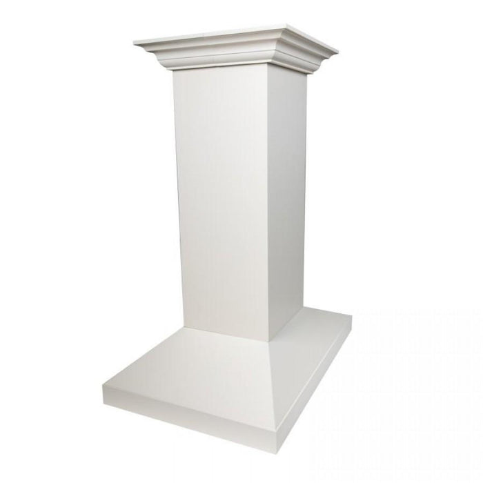 ZLINE 30" Wooden Island Range Hood, Remote Motor, Cottage White, KBiTT-RS-30-400