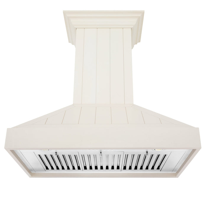 ZLINE 30" Wooden Wall Mount Range Hood in Cottage White, KPTT-30