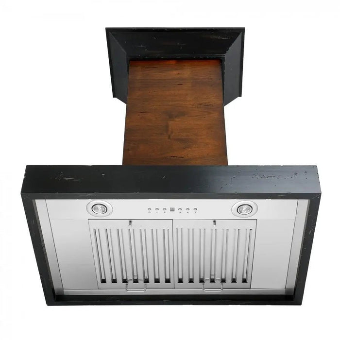 ZLINE 30" Wooden Wall Range Hood, Crown Molding KBAR-30