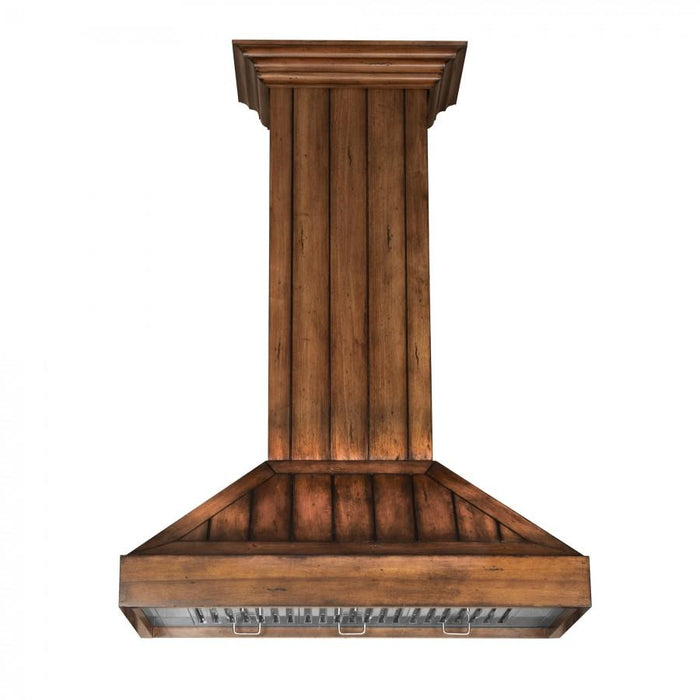 ZLINE 30" Wooden Wall Range Hood, Rustic Light, KPLL-30