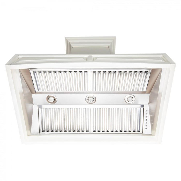 ZLINE 30" Wooden Wall Range Hood with Crown Molding, 321TT-30