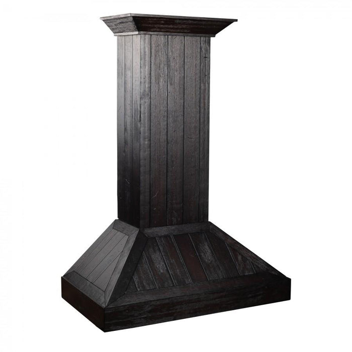 ZLINE 30"Wooden Wall Range Hood, Rustic Dark, KPDD-30