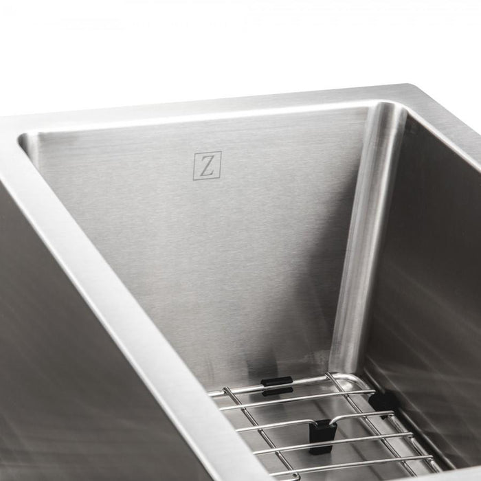 ZLINE 33" Undermount Double Bowl Sink in Stainless Steel, SC70D-33