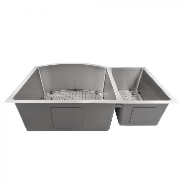 ZLINE 33" Undermount Double Bowl Sink in Stainless Steel, SC70D-33