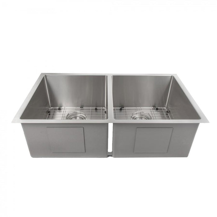 ZLINE 33" Undermount Double Bowl Sink, Stainless Steel, SR50D-33