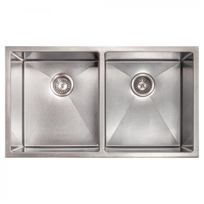 ZLINE 33" Undermount Double Bowl Sink Stainless Steel, SR50D-33S