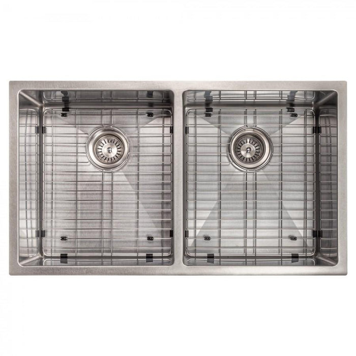 ZLINE 33" Undermount Double Bowl Sink Stainless Steel, SR50D-33S