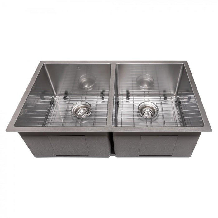 ZLINE 33" Undermount Double Bowl Sink Stainless Steel, SR50D-33S