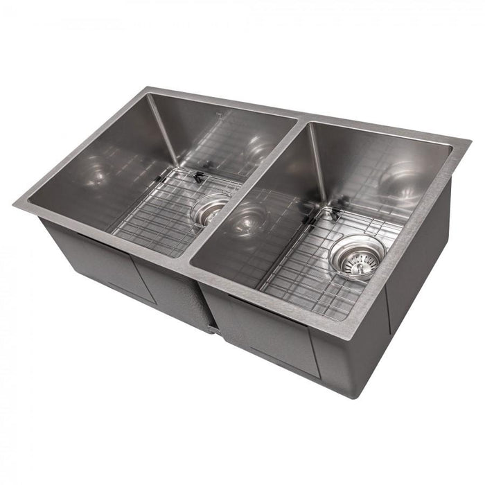 ZLINE 33" Undermount Double Bowl Sink Stainless Steel, SR60D-33S