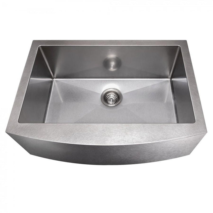 ZLINE 33" Undermount Single Bowl Apron Sink Stainless Steel, SAS-33S