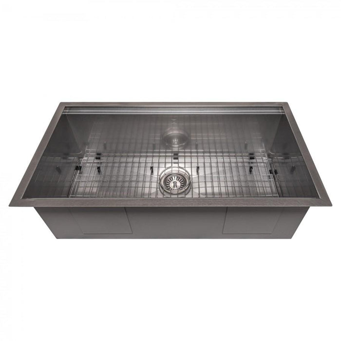 ZLINE 33" Undermount Single Bowl Ledge Sink Stainless Steel, SLS-33S