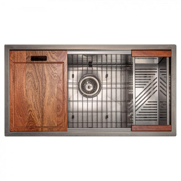 ZLINE 33" Undermount Single Bowl Ledge Sink Stainless Steel, SLS-33S