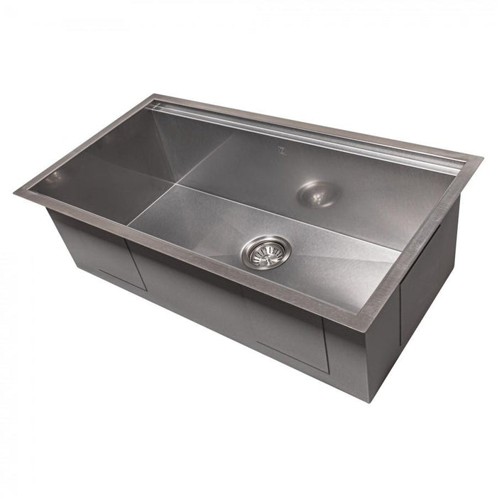 ZLINE 33" Undermount Single Bowl Ledge Sink Stainless Steel, SLS-33S