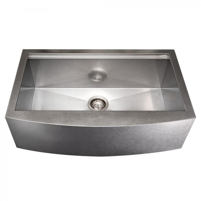 ZLINE 33" Undermount Single Bowl Ledge Sink Stainless Steel, SLSAP-33