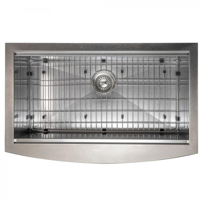 ZLINE 33" Undermount Single Bowl Ledge Sink Stainless Steel, SLSAP-33S