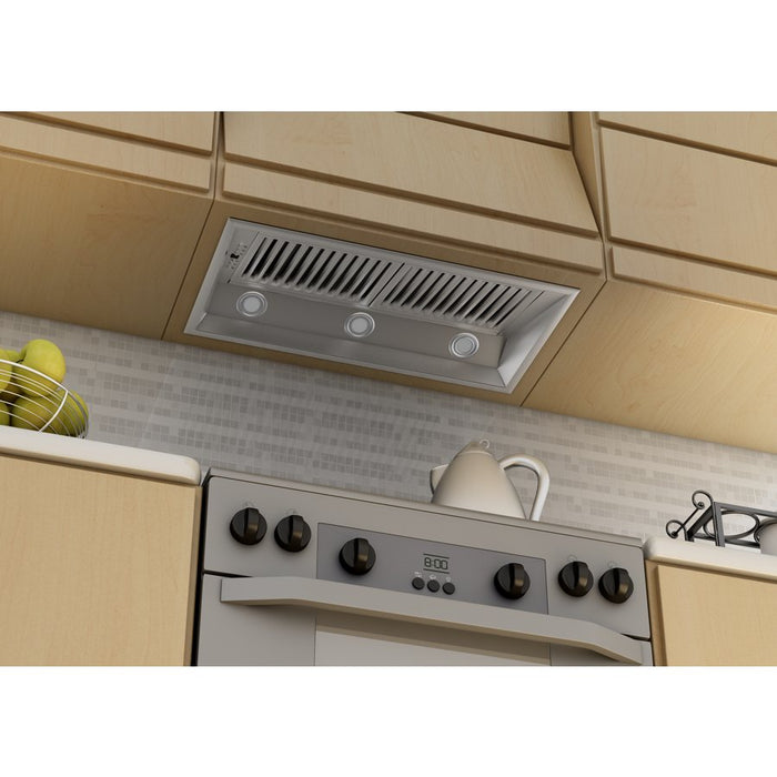 ZLINE 34" Stainless Steel Under Cabinet Range Hood Insert, 698-34