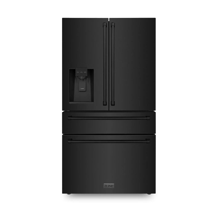 ZLINE 36" 21.6 cu. ft French Door Refrigerator with Water and Ice Dispenser in  Stainless Steel RFM-W-36-BS
