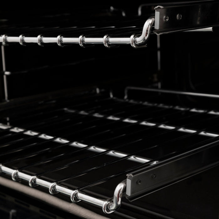 ZLINE 36" Autograph Dual Fuel Range, Black Stainless, RABZ-36-CB