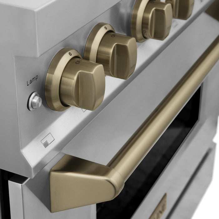 ZLINE 36" Autograph Dual Fuel Range, Stainless Steel, RAZ-36-CB