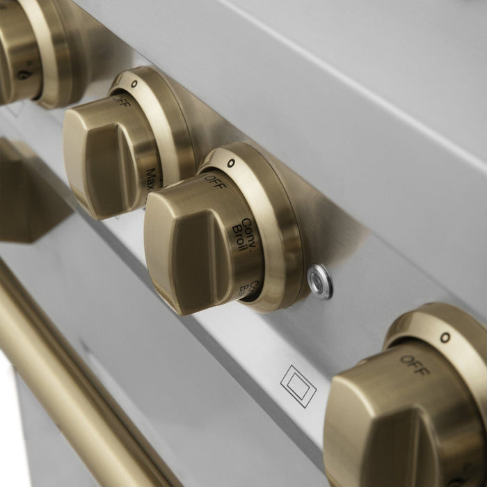 ZLINE 36" Autograph Dual Fuel Range, Stainless Steel, RAZ-36-CB