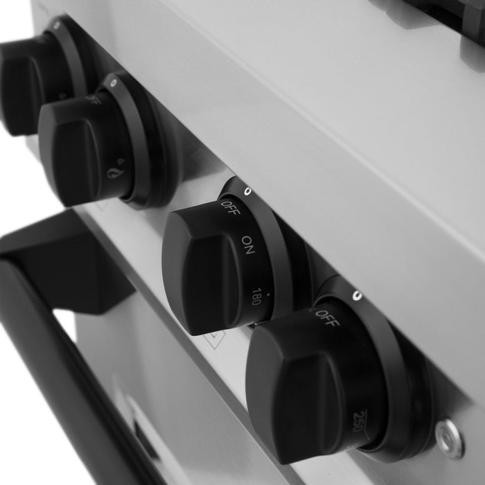 ZLINE 36" Autograph Dual Fuel Range, Stainless Steel, RAZ-36-MB