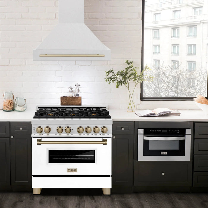 ZLINE 36" Autograph Edition Fingerprint Resistant Stainless Steel Range Hood 8654SNZ-36-CB