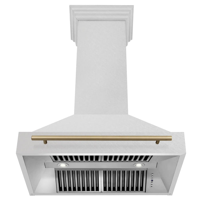 ZLINE 36" Autograph Edition Fingerprint Resistant Stainless Steel Range Hood 8654SNZ-36-CB