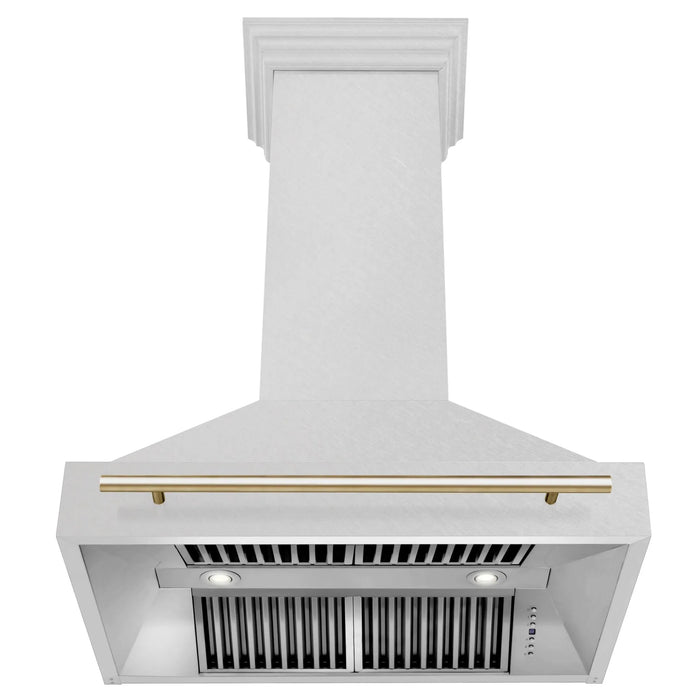 ZLINE 36" Autograph Edition Fingerprint Resistant Stainless Steel Range Hood 8654SNZ-36-G