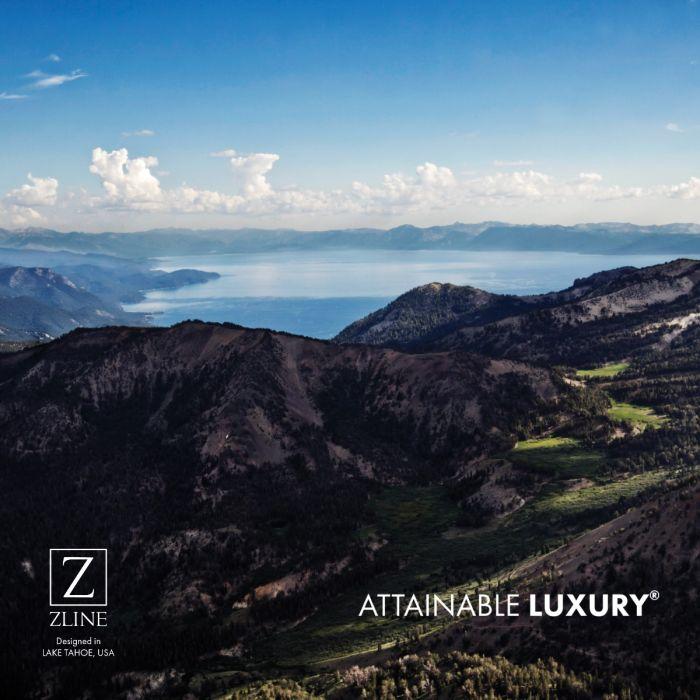 ZLINE 36" Black Stainless, Gas Burner/Electric Oven, Brass Burners, RAB-BR-36