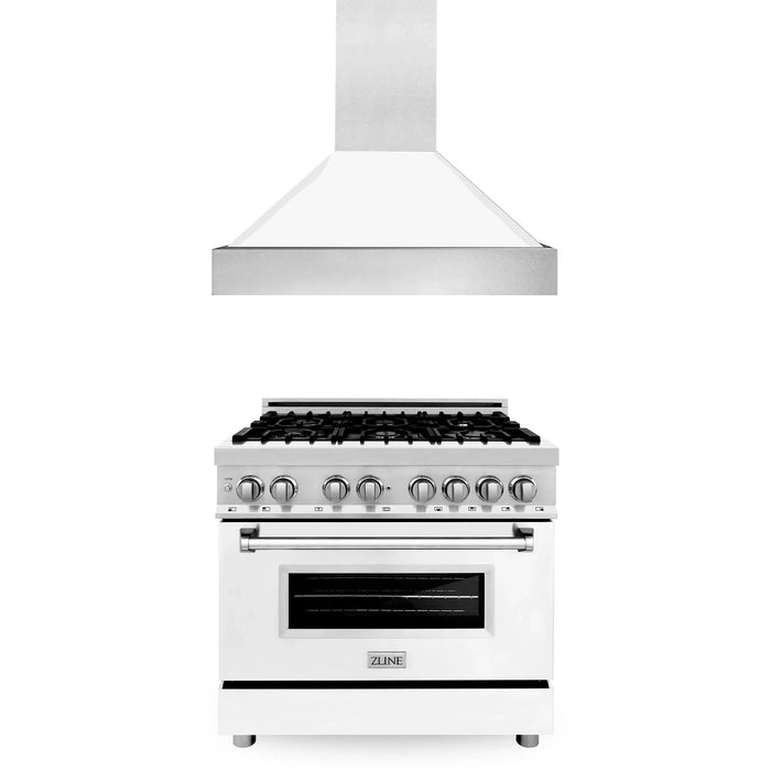 ZLINE 36" Bundle Range RA36 & Range Hood KB-36, 2KP-RAWMRH36