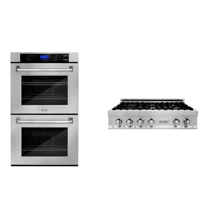 ZLINE 36" Bundle Range Top RT36 & Wall Oven AWD-30, 2KP-RTAWD36