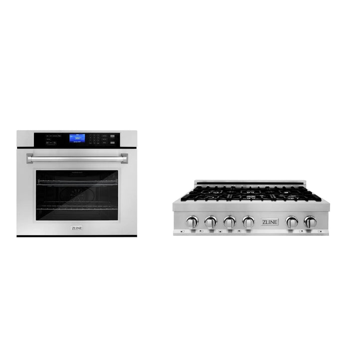 ZLINE 36" Bundle Range Top RT36 & Wall Oven AWS-30, 2KP-RTAWS36
