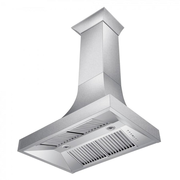 ZLINE 36" Designer DuraSnow® Stainless Steel Wall Range Hood, 8632S-36