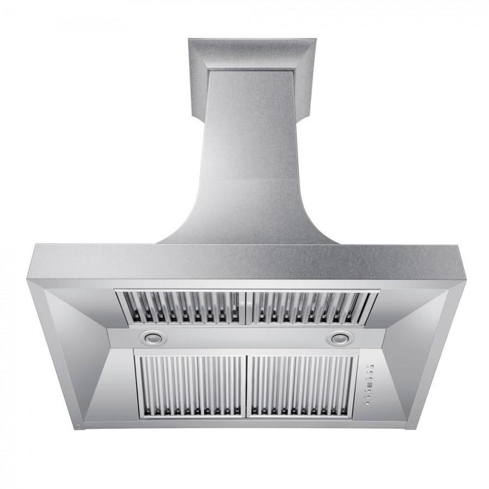 ZLINE 36" Designer DuraSnow® Stainless Steel Wall Range Hood, 8632S-36