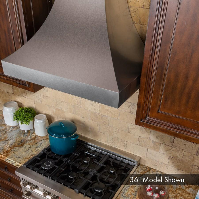 ZLINE 36" Designer DuraSnow® Stainless Steel Wall Range Hood, 8632S-36