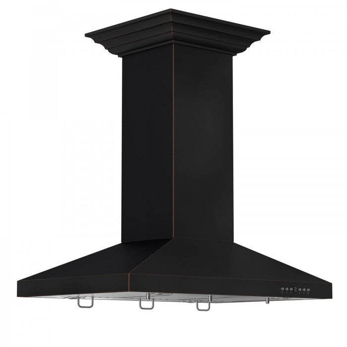 ZLINE 36" Designer Series Oil-Rubbed Bronze Island Range Hood, 8KL3iB-36