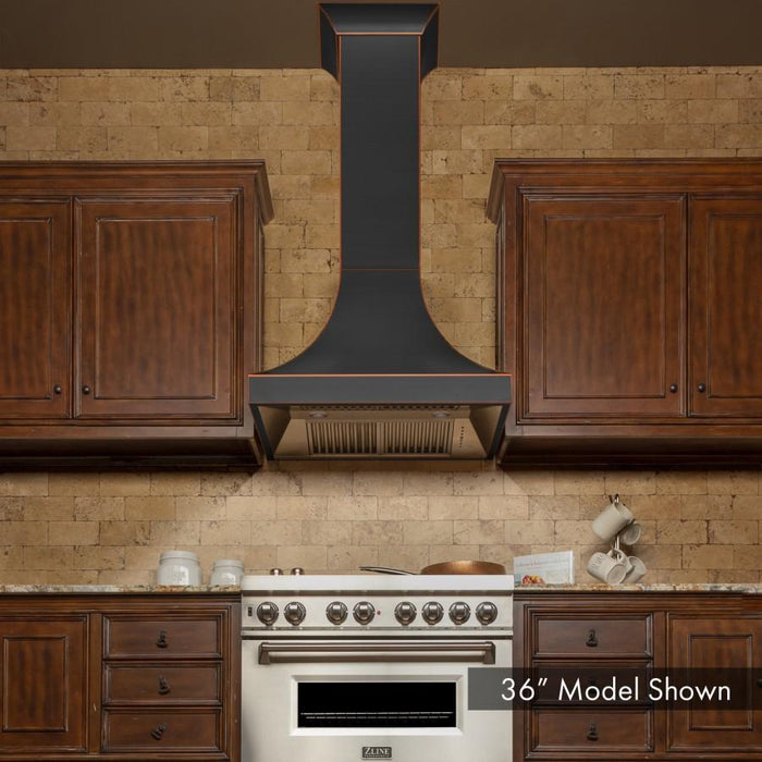 ZLINE 36" Designer Series Oil-Rubbed Bronze Wall Range Hood, 8632B-36