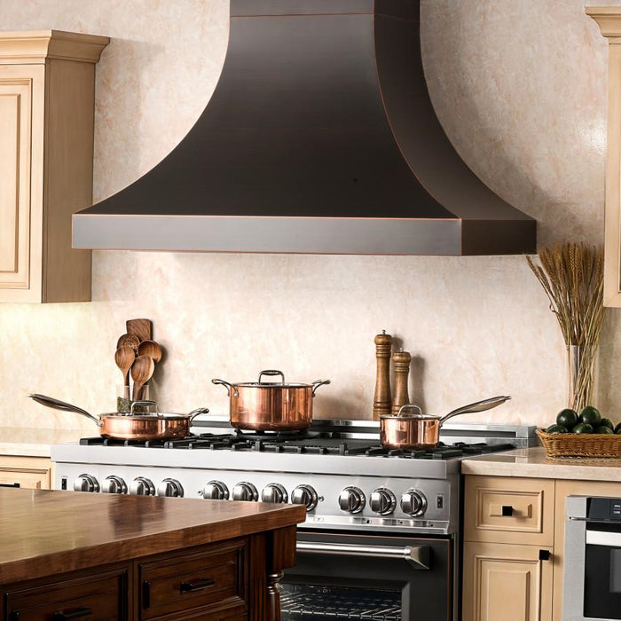 ZLINE 36" Designer Series Oil-Rubbed Bronze Wall Range Hood, 8632B-36