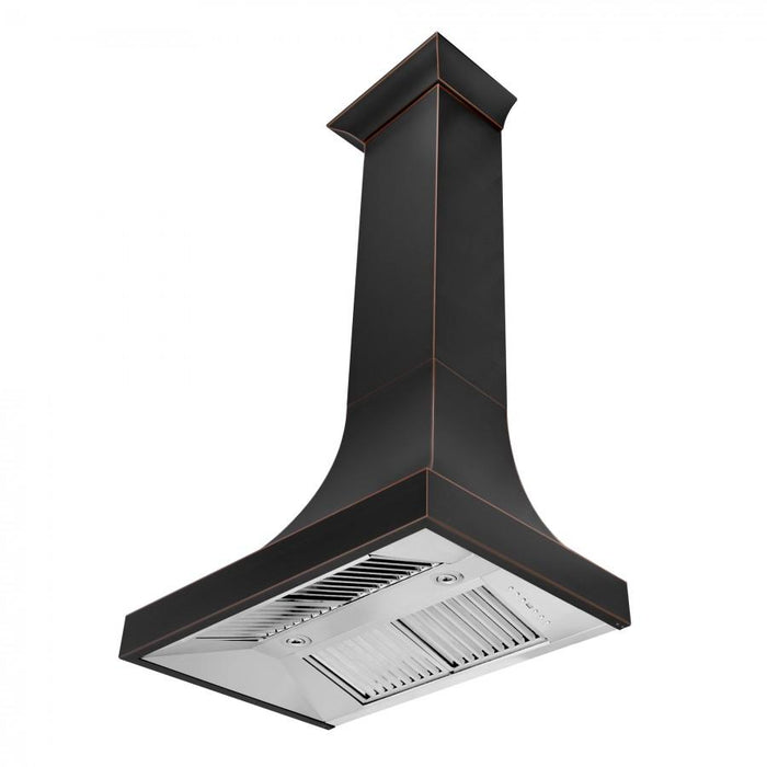 ZLINE 36" Designer Series Oil-Rubbed Bronze Wall Range Hood, 8632B-36