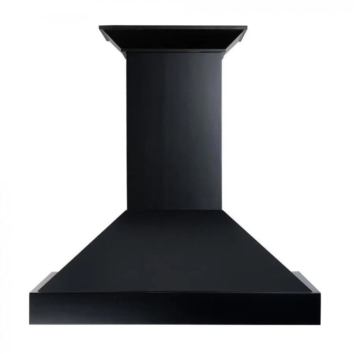 ZLINE 36" Designer Series Wooden Wall Range Hood in Black, KBCC-36