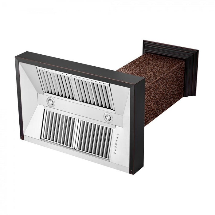 ZLINE 36" Hand-Hammered Copper Finish Wall Range Hood, 655-HBXXX-36
