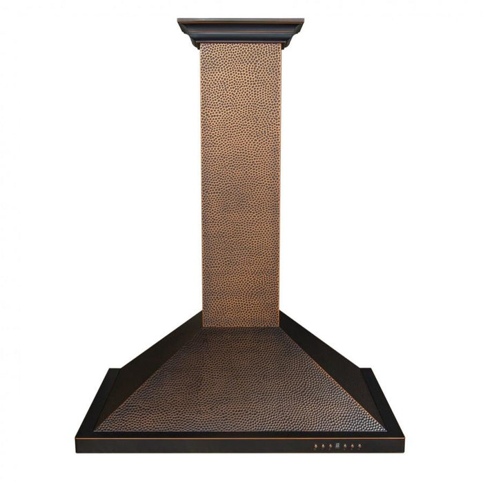 ZLINE 36" Hand-Hammered Copper Finish Wall Range Hood, 8KBH-36