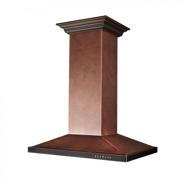 ZLINE 36" Hand Hammered Copper Island Range Hood, 8GL2Hi-36