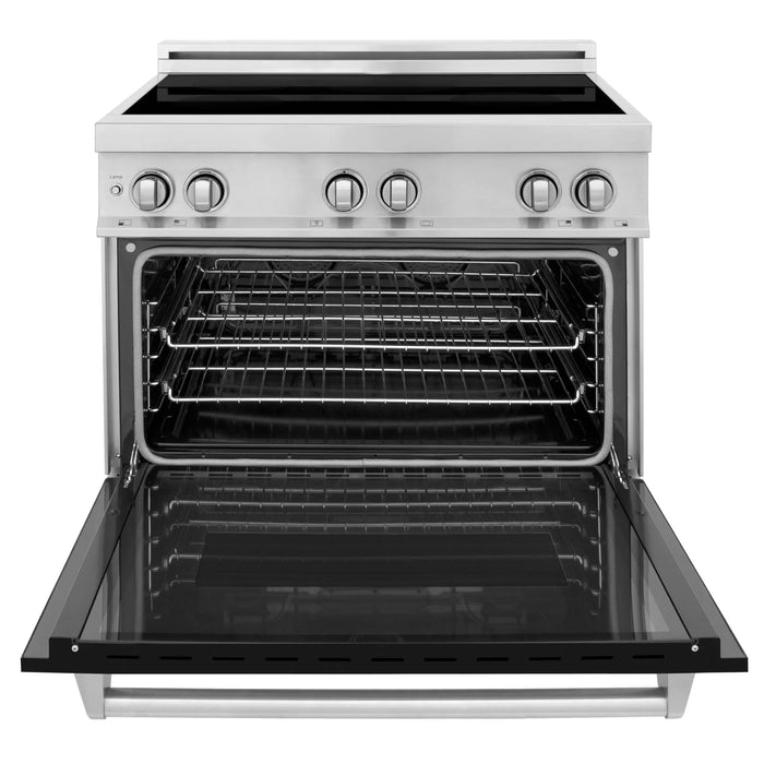ZLINE 36" Induction Range in DuraSnow Stainless Steel RAIND-BLM-36