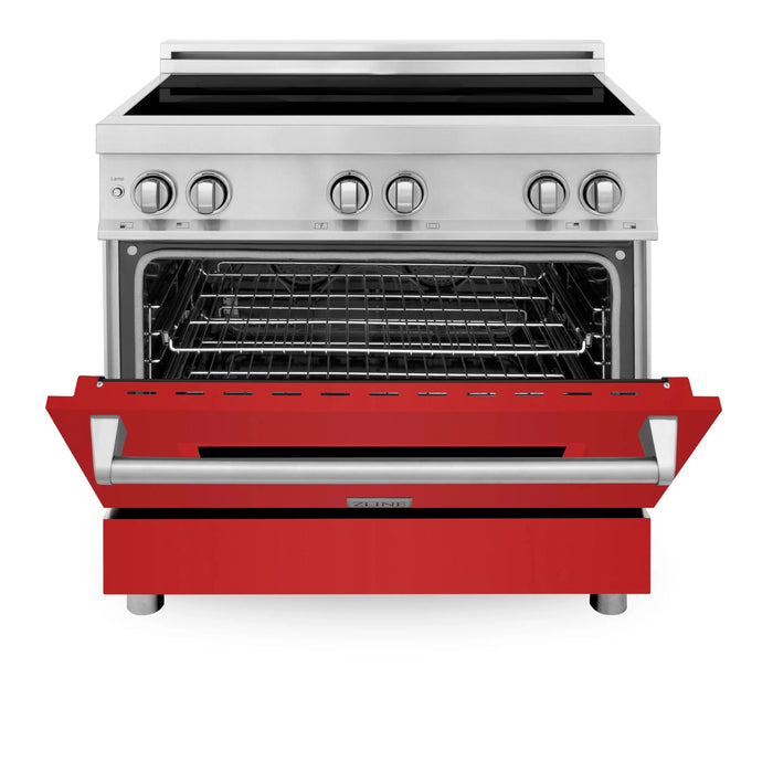ZLINE 36" Induction Range in DuraSnow Stainless Steel RAIND-RM-36