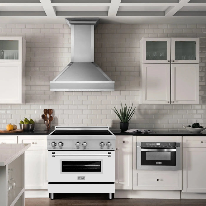 ZLINE 36" Induction Range in DuraSnow Stainless Steel RAIND-WM-36