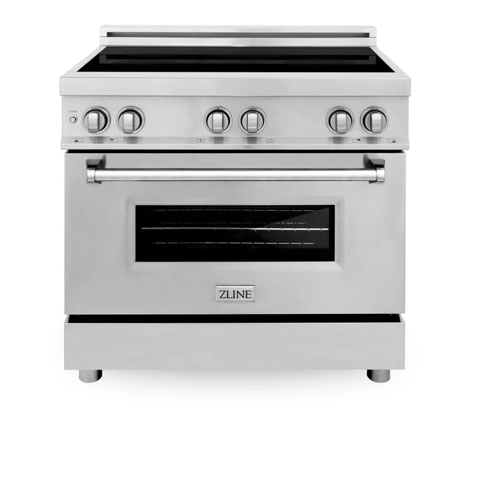 ZLINE 36" Induction Range with a 4 Element Stove and Electric Oven in Stainless Steel RAIND-36