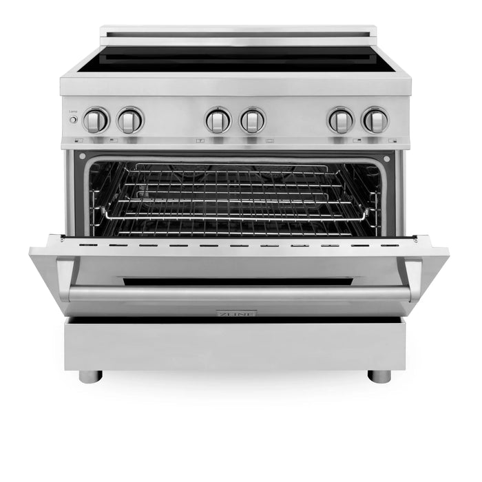 ZLINE 36" Induction Range with a 4 Element Stove and Electric Oven in Stainless Steel RAIND-36